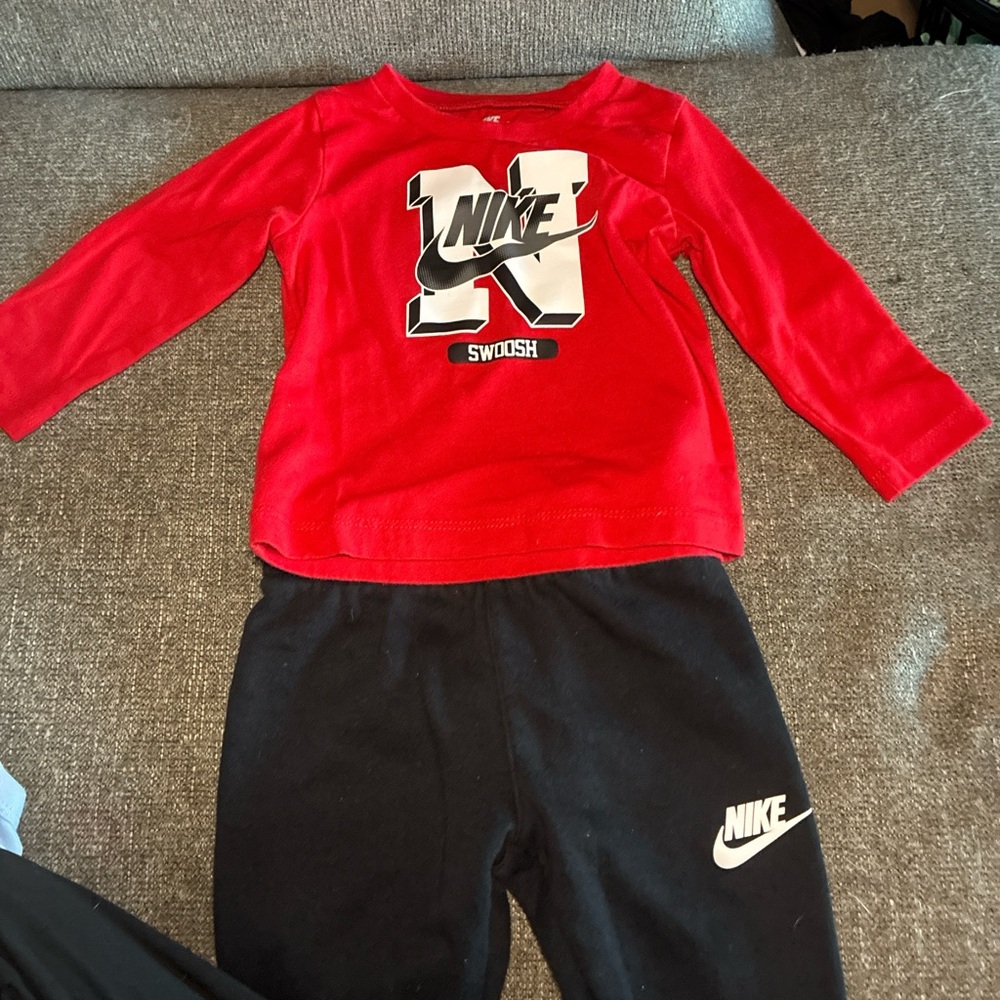 Nike Red and Black Kids Matching Set